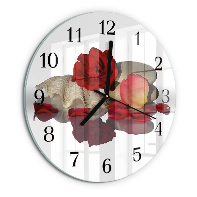 Round wall clock Rose Bowl