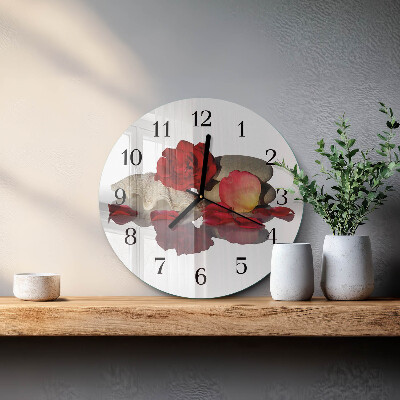 Round wall clock Rose Bowl