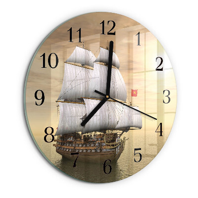Round wall clock Ship