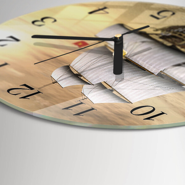Round wall clock Ship