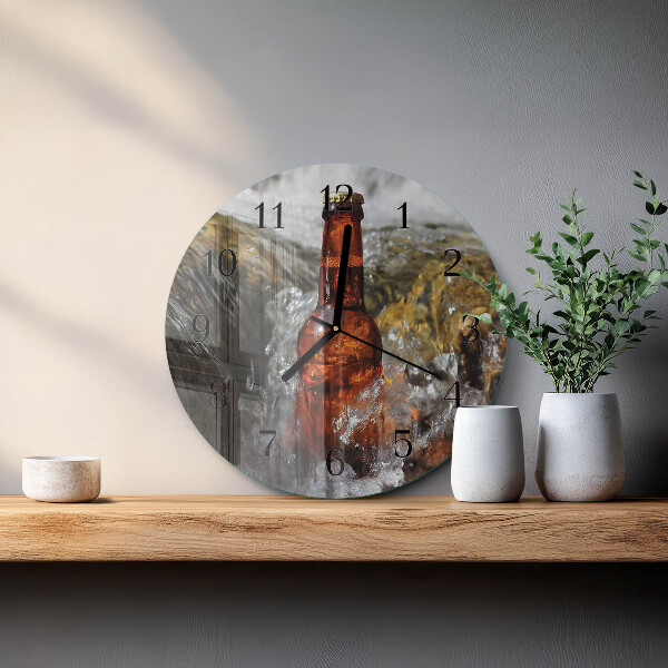Round wall clock Beer