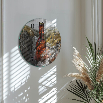 Round wall clock Beer