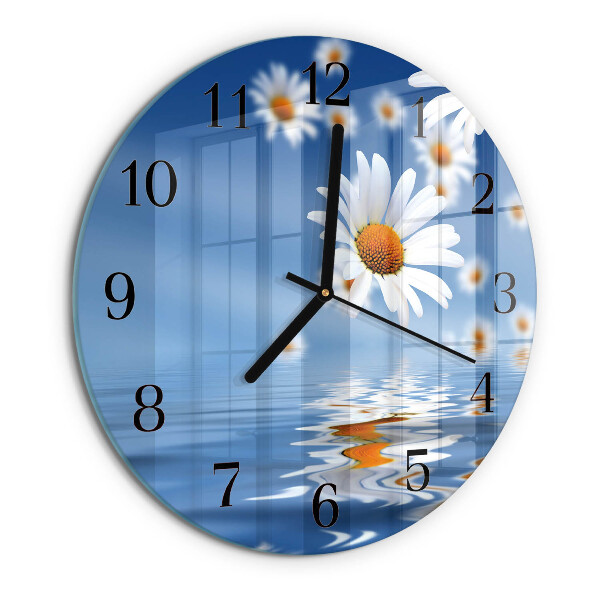 Round wall clock Flower