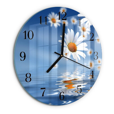 Round wall clock Flower