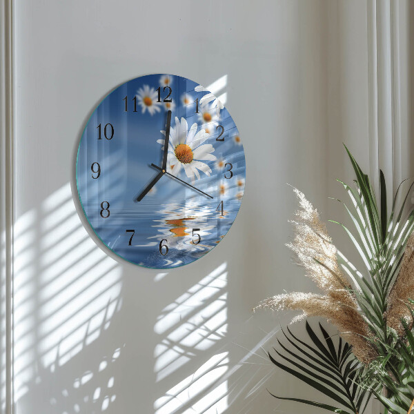 Round wall clock Flower