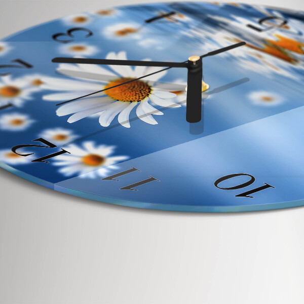 Round wall clock Flower