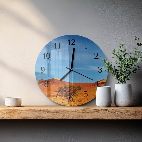Round wall clock Desert