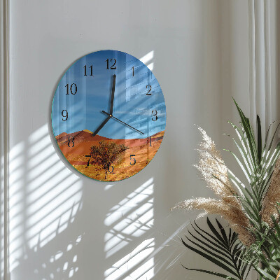 Round wall clock Desert
