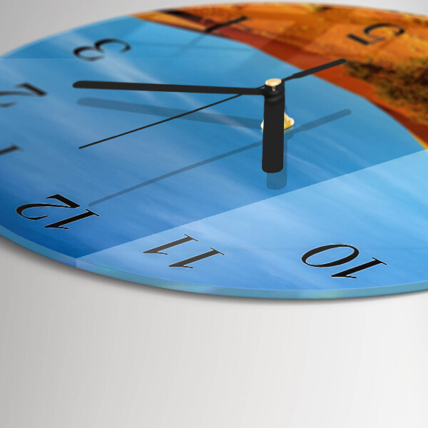 Round wall clock Desert