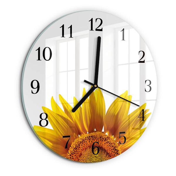 Round wall clock Flower