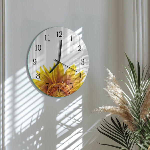 Round wall clock Flower