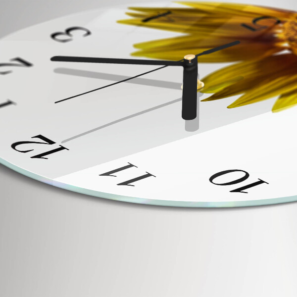 Round wall clock Flower
