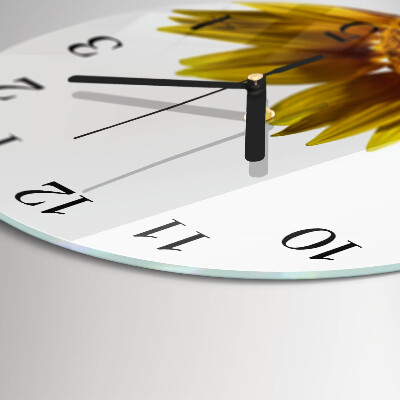 Round wall clock Flower