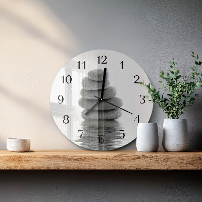 Round wall clock Stones