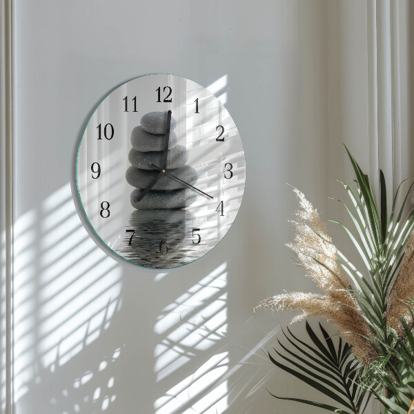 Round wall clock Stones