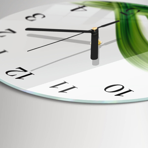 Round wall clock Abstract Wave