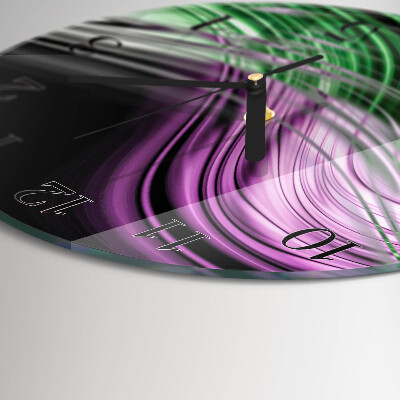 Round wall clock Abstract Art