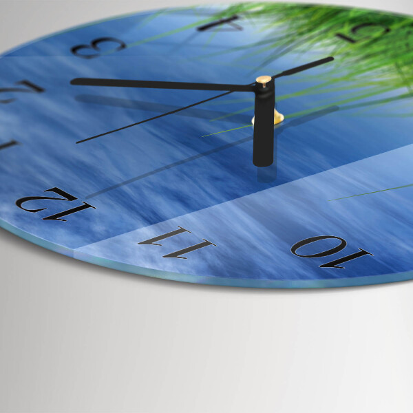 Round wall clock Grass