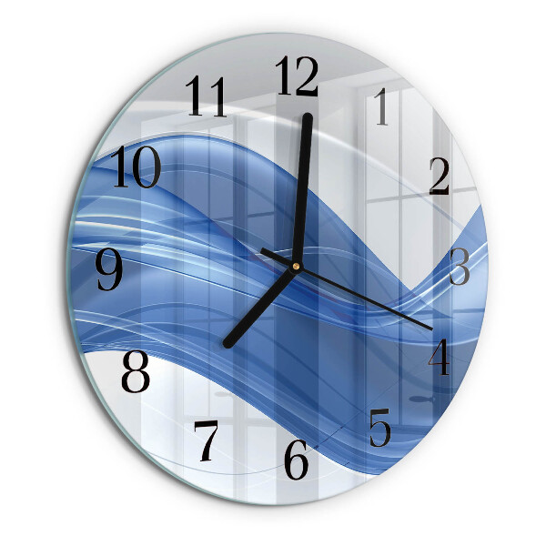 Round wall clock Abstract Lines