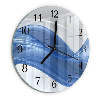 Round wall clock Abstract Lines