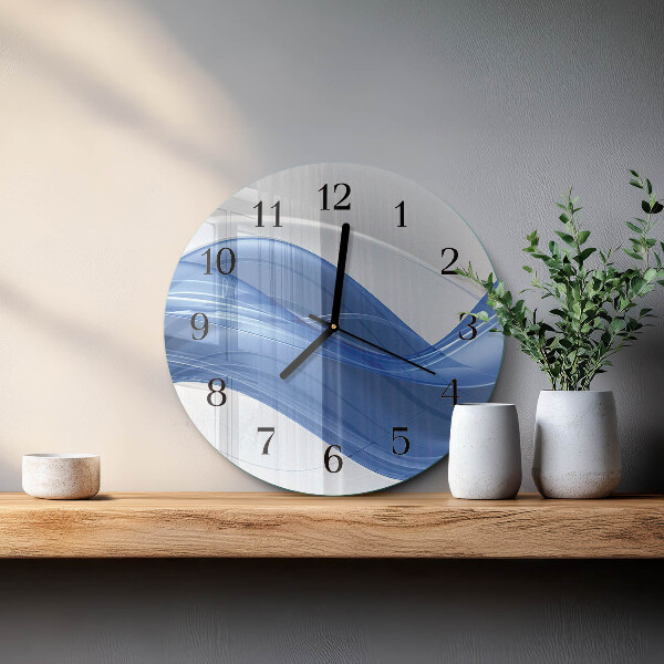 Round wall clock Abstract Lines