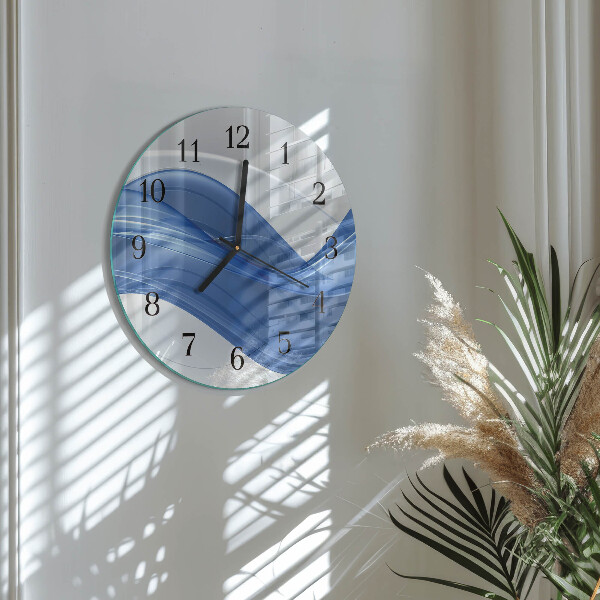 Round wall clock Abstract Lines