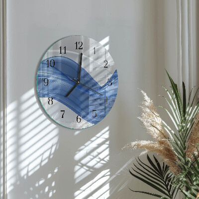 Round wall clock Abstract Lines