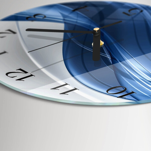 Round wall clock Abstract Lines