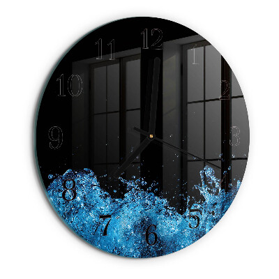 Round wall clock Water