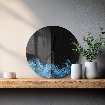 Round wall clock Water