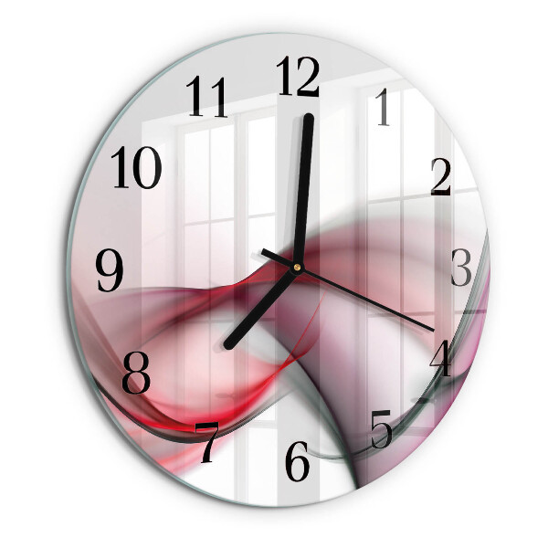 Round wall clock Abstract Art