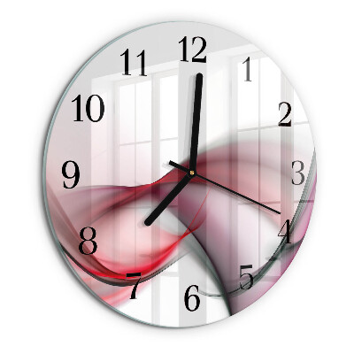 Round wall clock Abstract Art