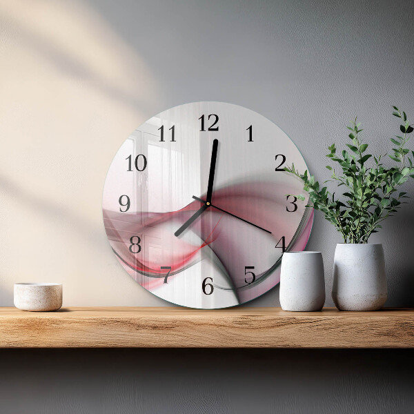 Round wall clock Abstract Art