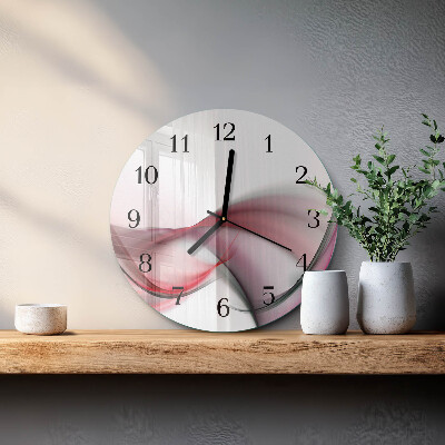 Round wall clock Abstract Art