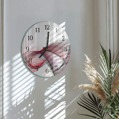 Round wall clock Abstract Art