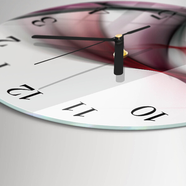 Round wall clock Abstract Art