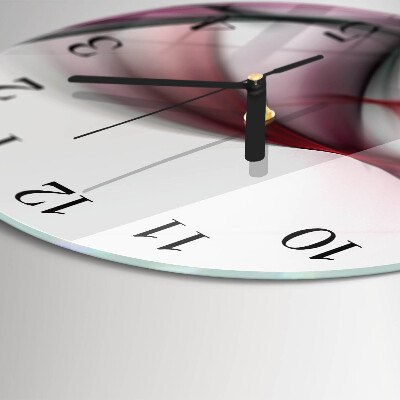 Round wall clock Abstract Art