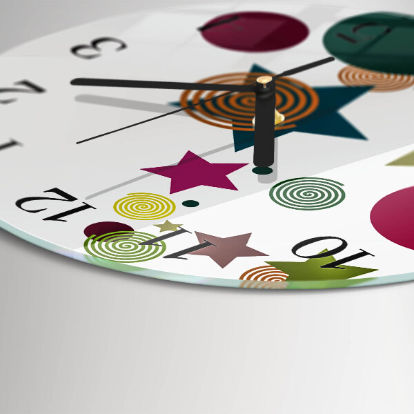 Round wall clock Stars