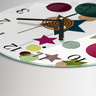 Round wall clock Stars