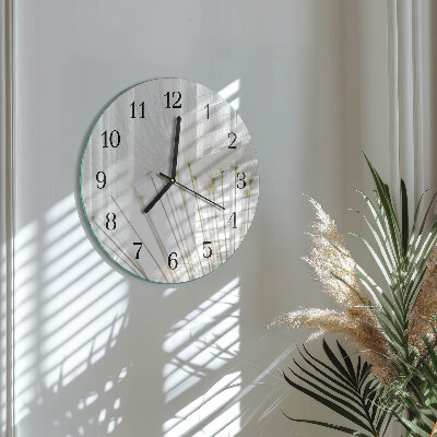 Round wall clock Dandelion