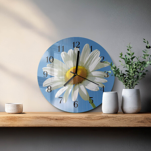 Round wall clock Flower