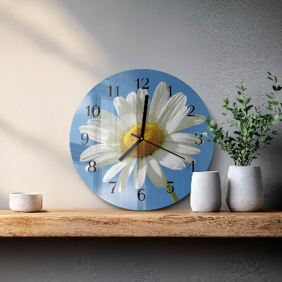 Round wall clock Flower