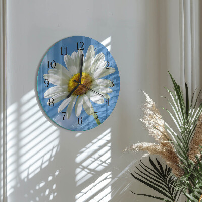 Round wall clock Flower