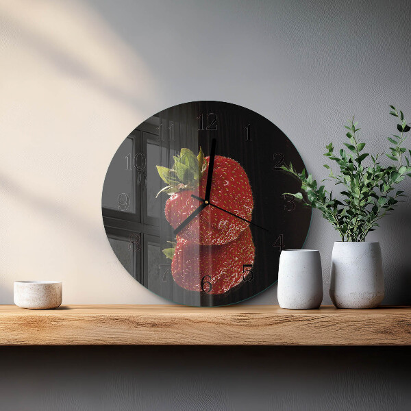 Round wall clock Strawberry