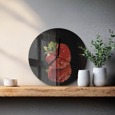 Round wall clock Strawberry