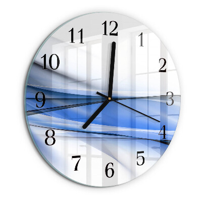 Round wall clock Abstract Lines