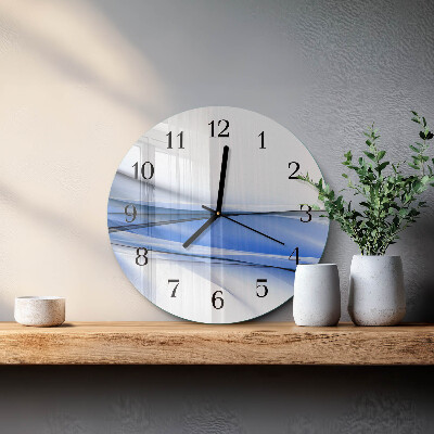 Round wall clock Abstract Lines