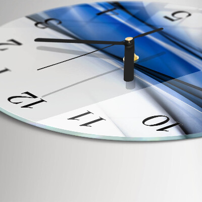 Round wall clock Abstract Lines