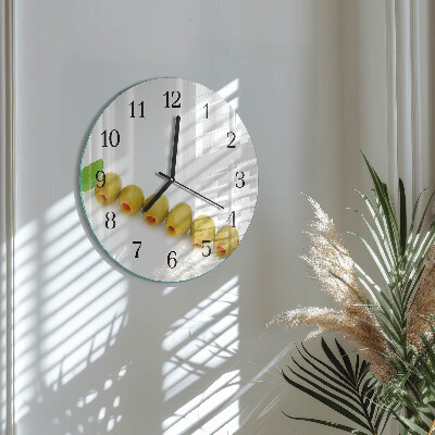 Round wall clock Olives