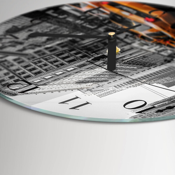 Round wall clock New York Taxi
